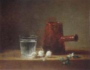 Jean Baptiste Simeon Chardin Chardin, tumbler with pitcher oil on canvas